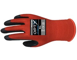 Arbeitshandschuhe WONDER GRIP OP-280RR Opty, rot-schwarz